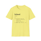 School Definition T-Shirt (V4) - Cornsilk / S - T-Shirt
