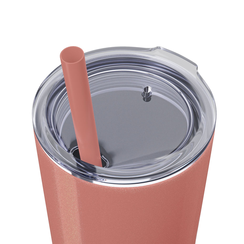 Cute Bunny Skinny Tumbler 20oz with Straw - Mug