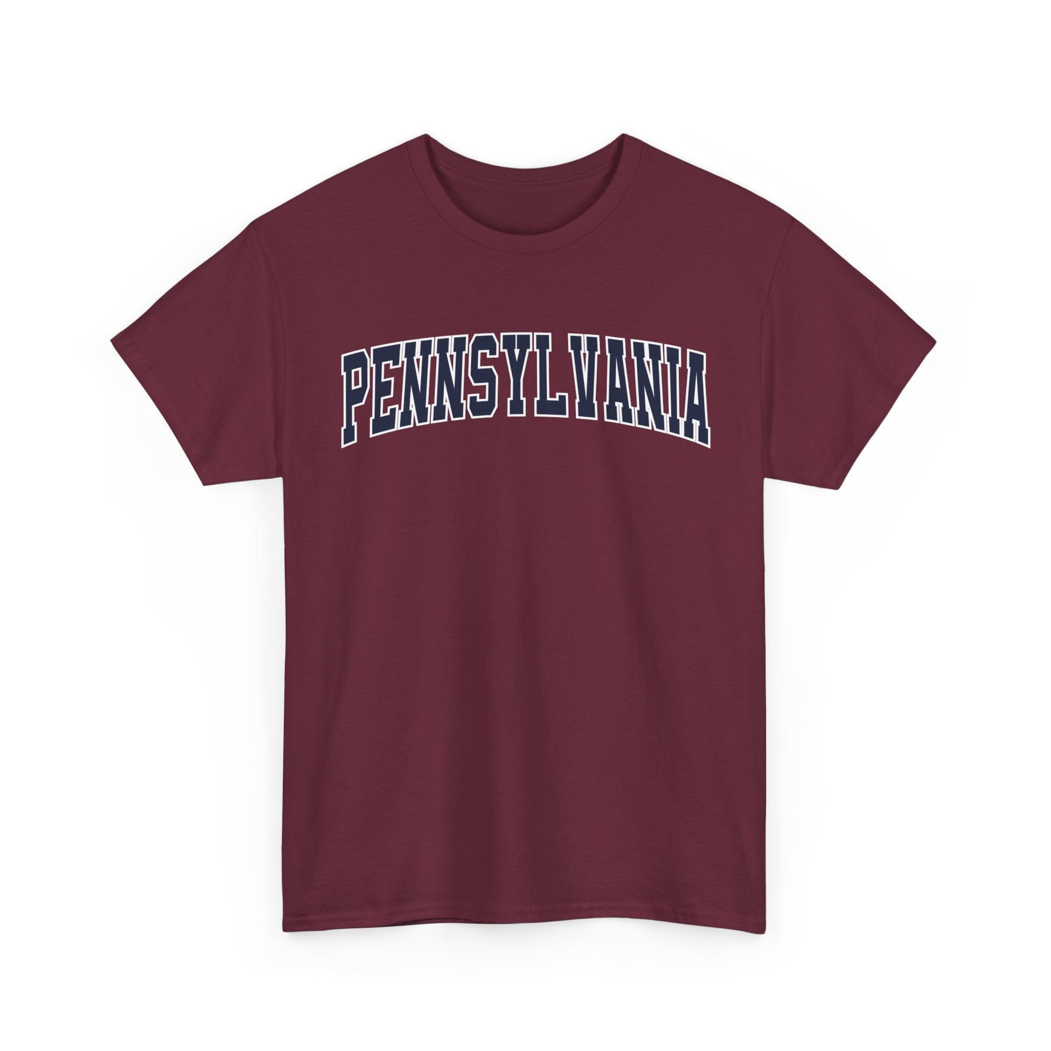 Pennsylvania Vintage Varsity Unisex T-shirt - Maroon / S - T-Shirt
