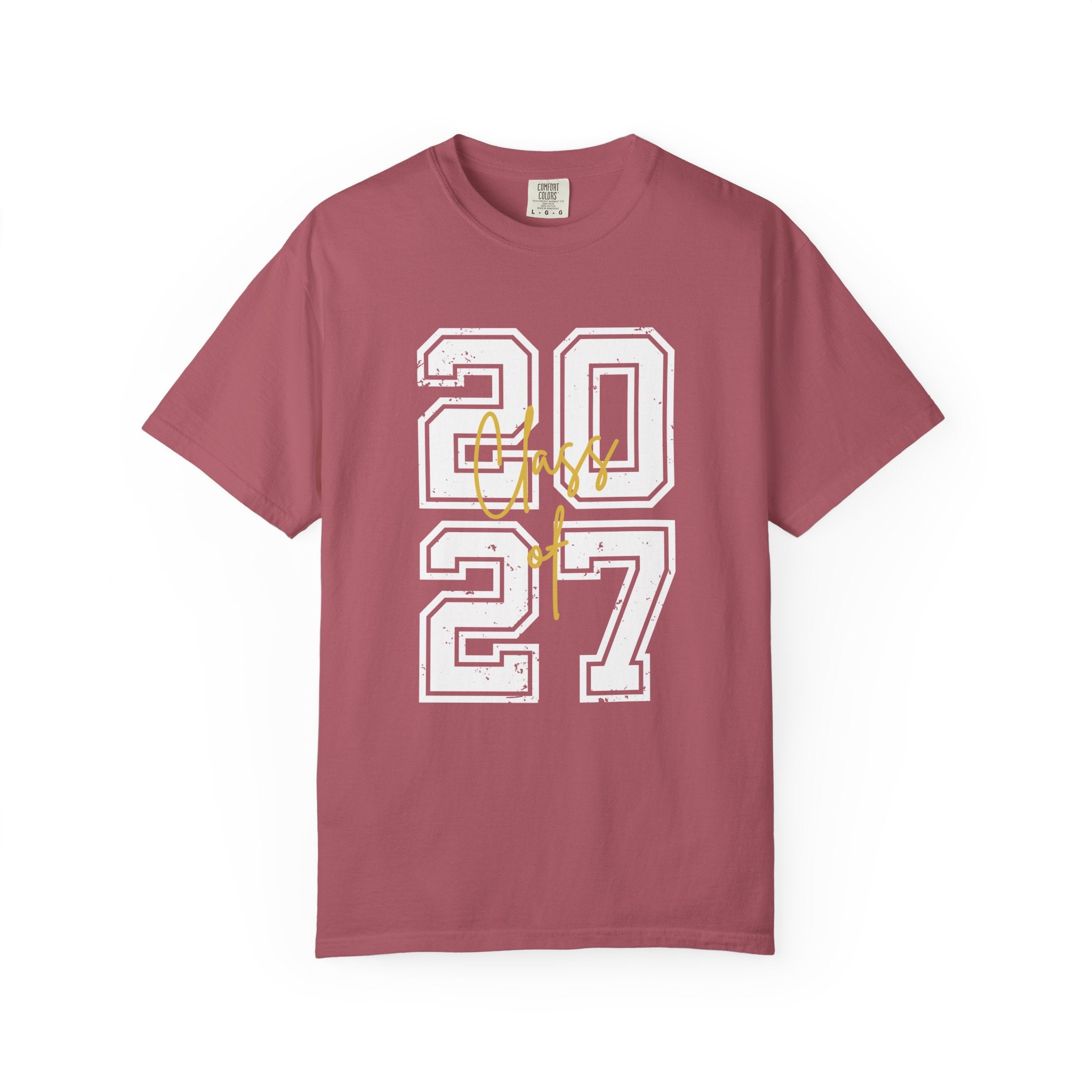 Class of 2027 T-Shirt — Graduation Senior Year Tee - Crimson / S - T-Shirt