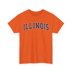 Illinois Vintage Varsity Unisex T-shirt - Orange / S - T-Shirt