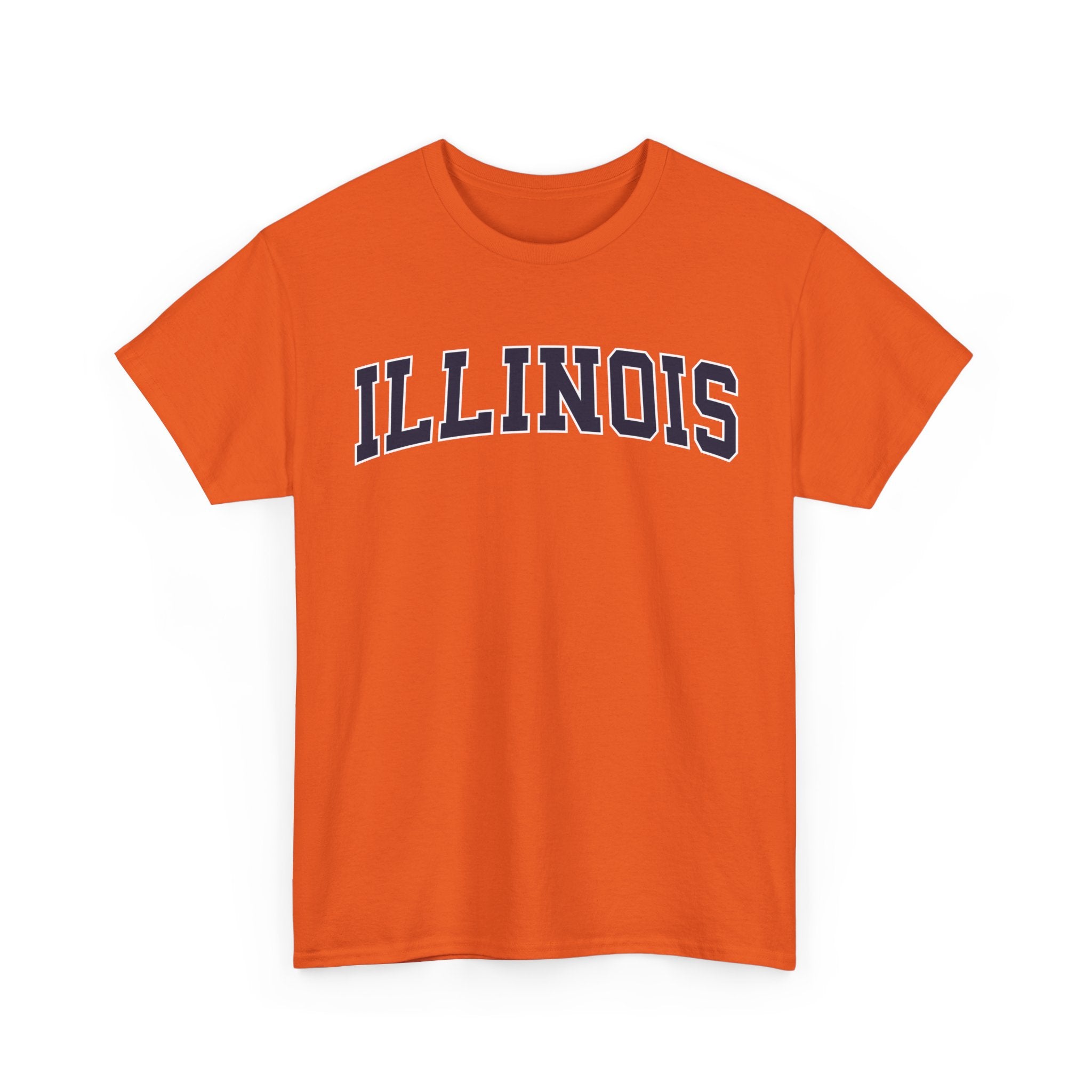 Illinois Vintage Varsity Unisex T-shirt - Orange / S - T-Shirt