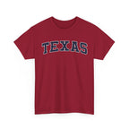 Texas Vintage Varsity Unisex T-shirt - Cardinal Red / S - T-Shirt