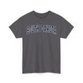 Gray t-shirt with 'SOUTH DAKOTA' text on a white background