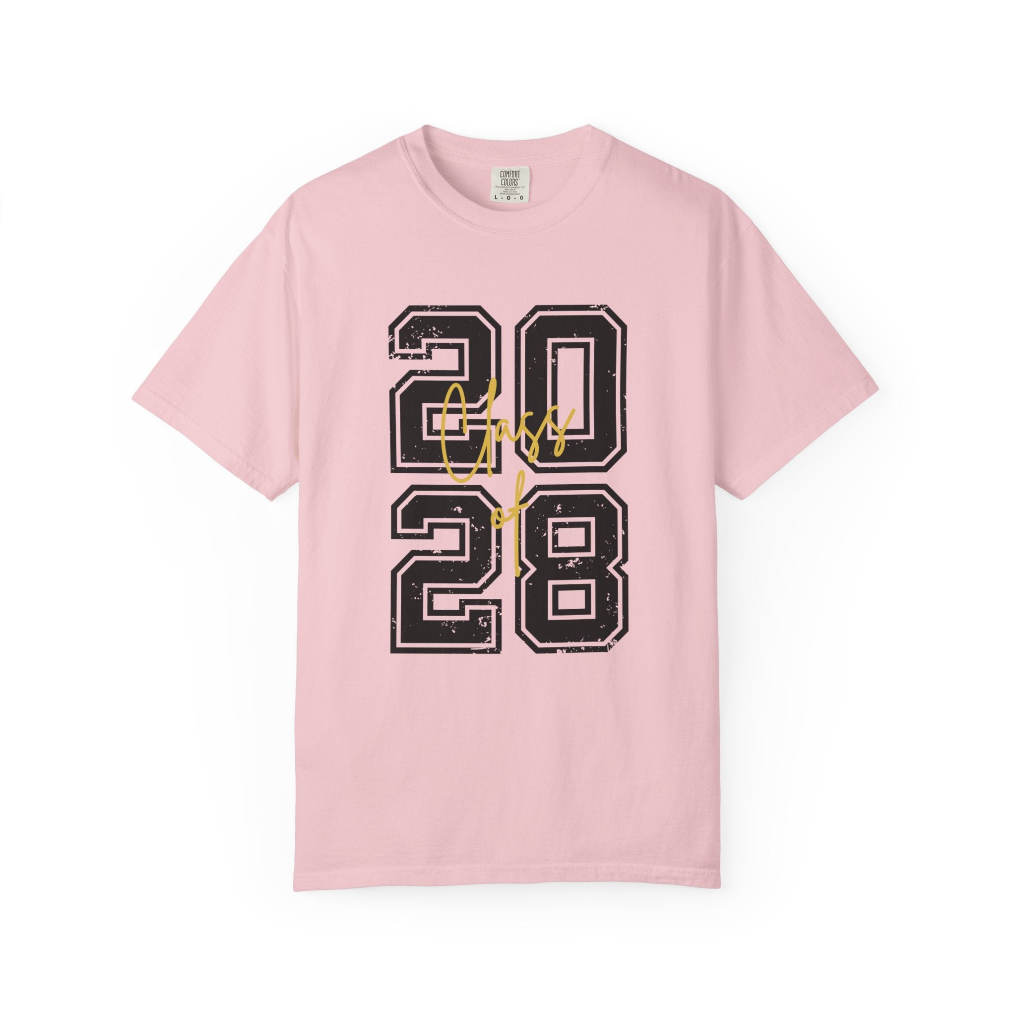 Graduation Unisex T-Shirt 2028 Customizable College Tee High School Graduation Gift Trendy Casual Wear - Blossom / S