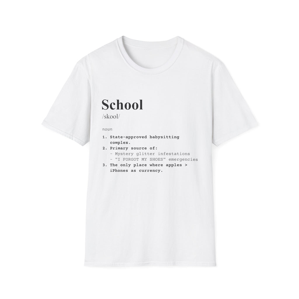 School Definition T-Shirt (V2) - White / S - T-Shirt