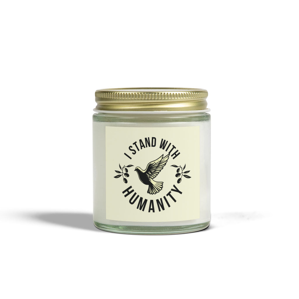 I Stand With Humanity Scented Candles - 4oz / Clear / Beachwood - Home Decor
