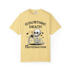 Coffee Skeleton Shirt | Humorous Caffeine Addict Tee - Butter / S - T-Shirt