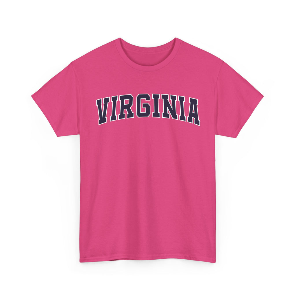 Virginia Vintage Varsity Unisex T-shirt - Heliconia / S - T-Shirt