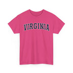 Virginia Vintage Varsity Unisex T-shirt - Heliconia / S - T-Shirt