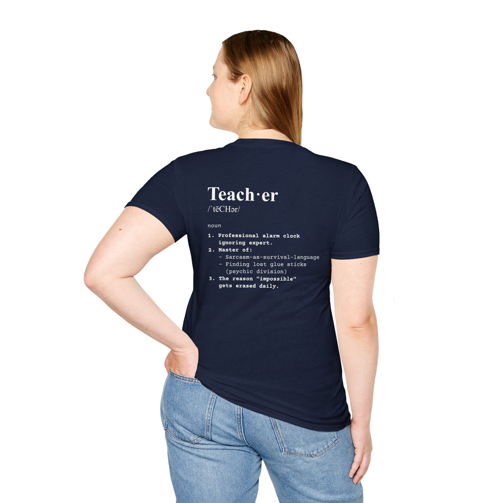 Teacher Definition T-Shirt (V3 - Back Print) - T-Shirt