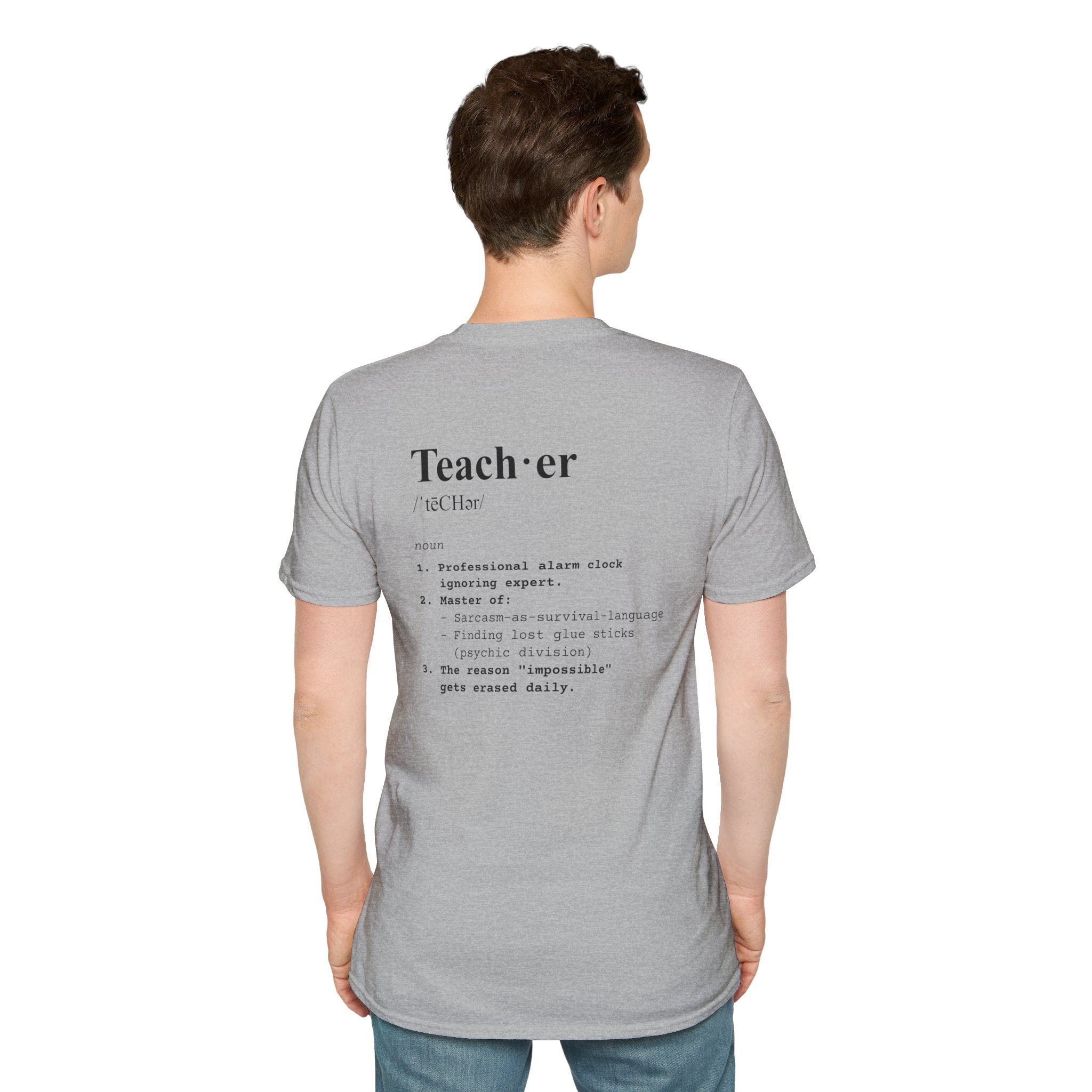 Teacher Definition T-Shirt (V3 - Back Print) - T-Shirt