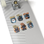 Cute Halloween Cat Stickers - Kiss-Cut Vinyl Decals for Laptops Water Bottles & Journals (Waterproof Glossy) - Paper