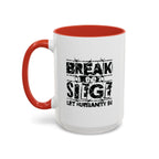 Break the Siege Accent Coffee Mug - 15oz / Red
