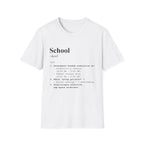 School Definition T-Shirt (V1) - White / S - T-Shirt