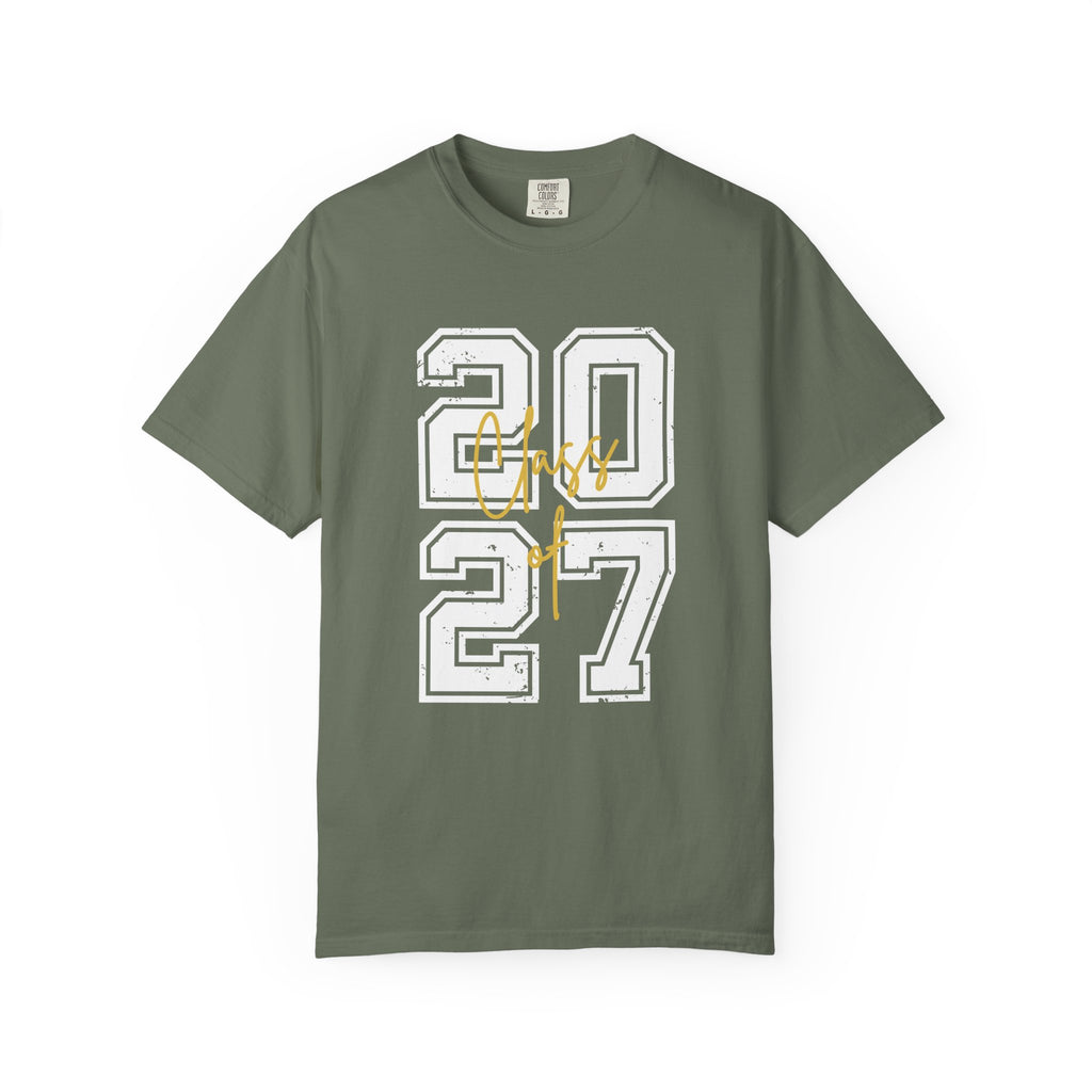 Class of 2027 T-Shirt — Graduation Senior Year Tee - Moss / S - T-Shirt