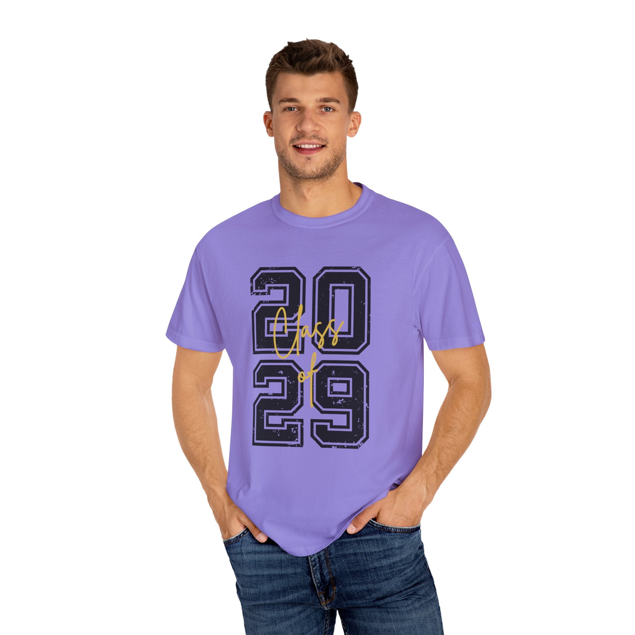 Class of 2029 Vintage Unisex T-Shirt Trendy Graphic Tee for Celebrations Comfortable Everyday Wear Unique Gift Idea