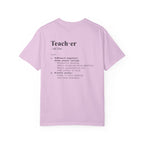 Teacher Definition T-Shirt (V1 - Back Print) - Orchid / S - T-Shirt