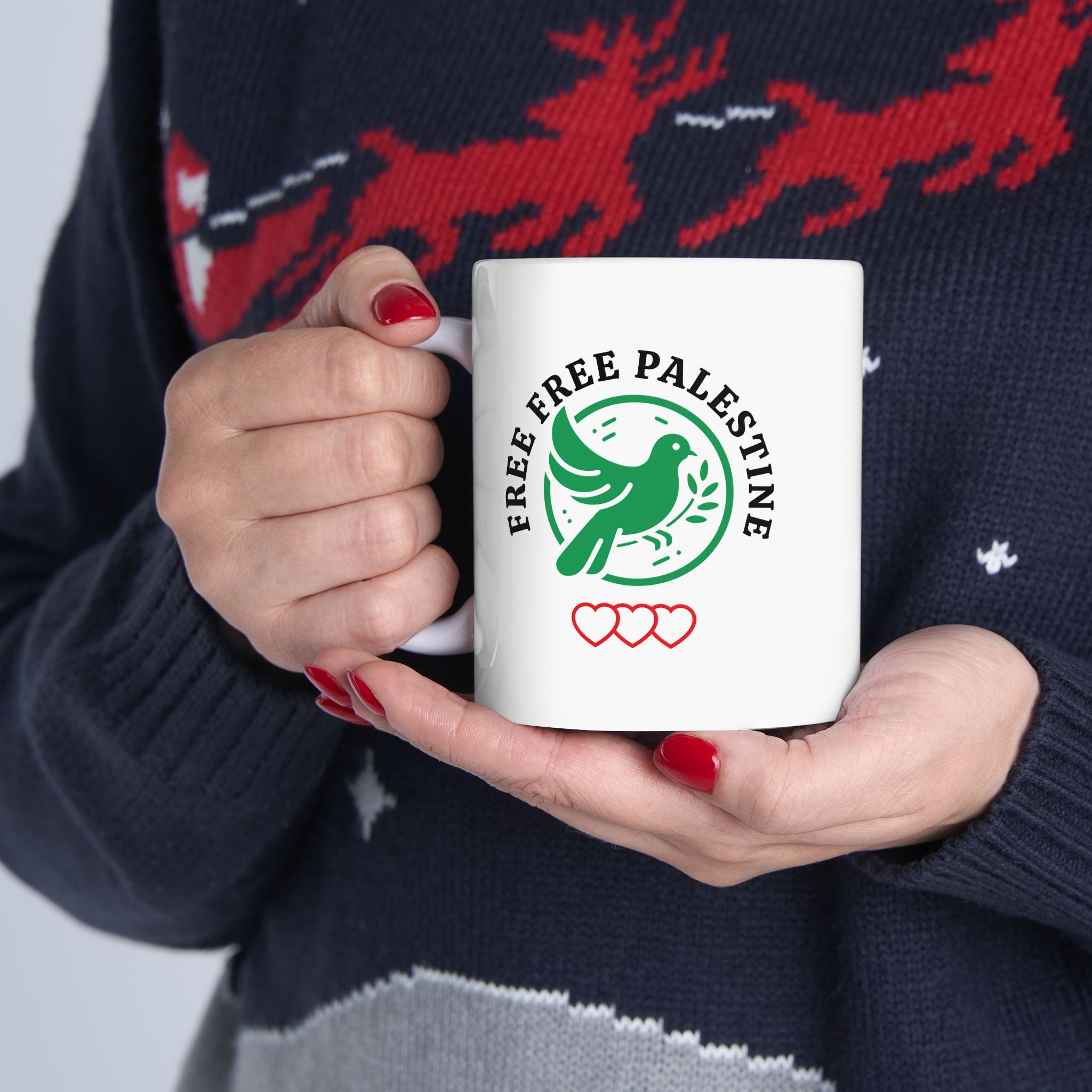 Free Palestine Ceramic Mug