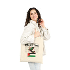 Peace for Palestine Cotton Canvas Tote Bag - Bags