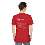 Teacher Definition T-Shirt (V4 - Back Print) - T-Shirt