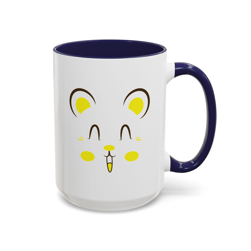 Cute Hamster Face Accent Coffee Mug