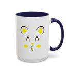 Cute Hamster Face Accent Coffee Mug