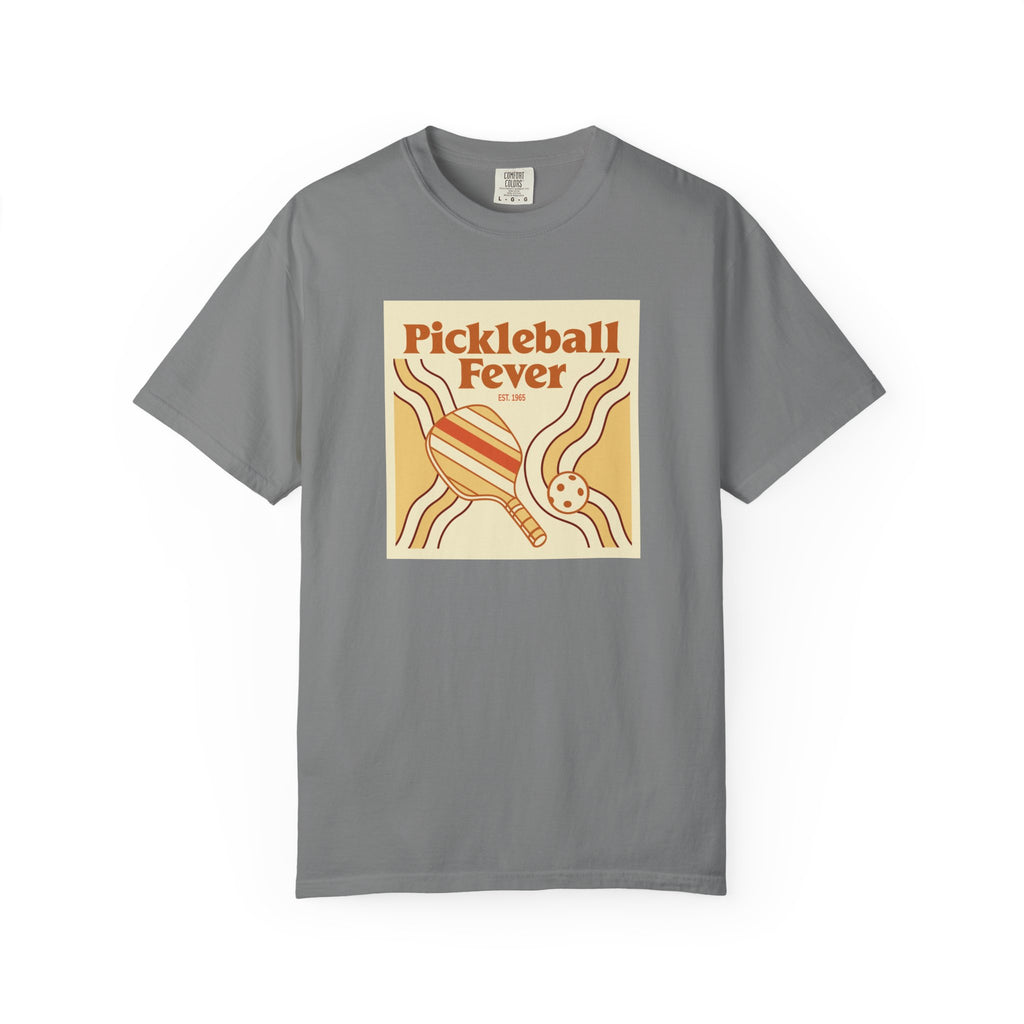 Pickleball Fever T-Shirt | Retro Unisex Tee for Players & Fans - Grey / S