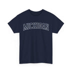 Michigan Vintage Varsity Unisex T-shirt - Navy / S - T-Shirt