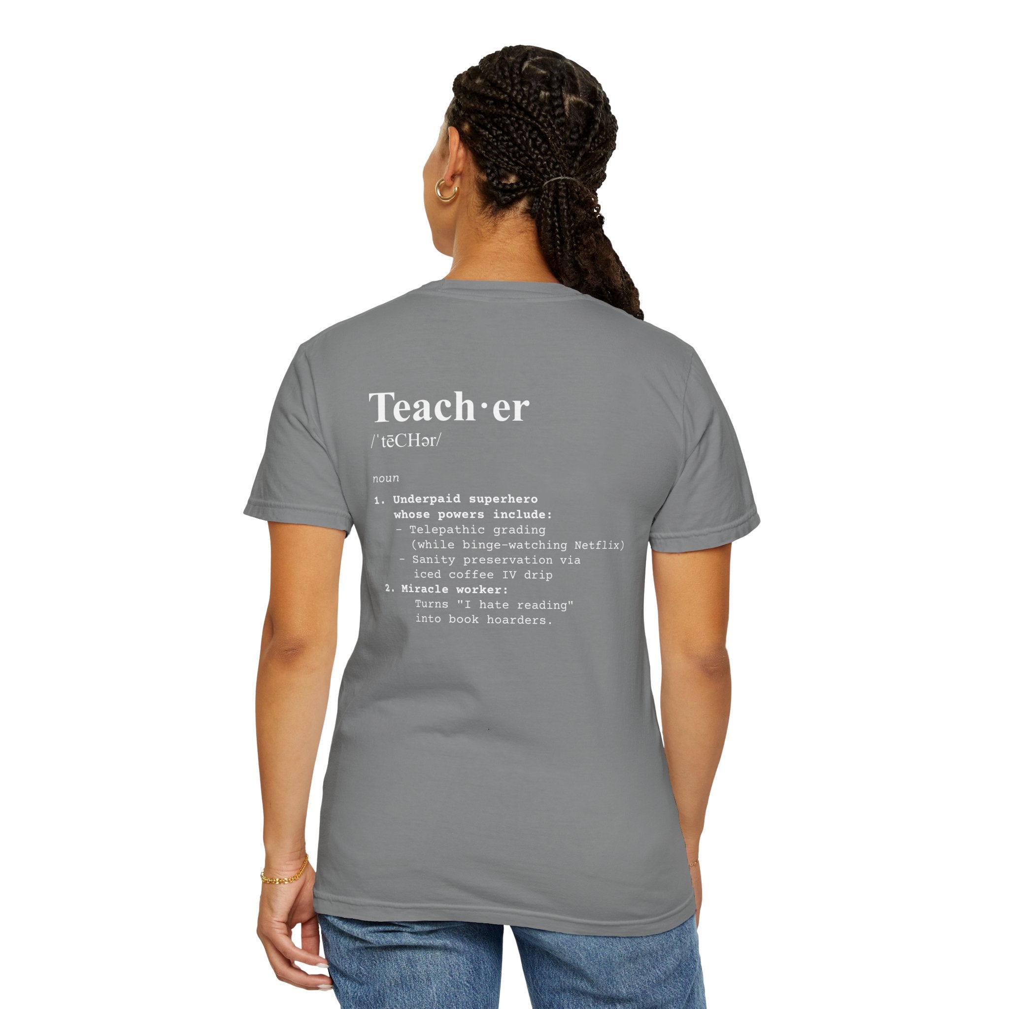 Teacher Definition T-Shirt (V1 - Back Print) - T-Shirt