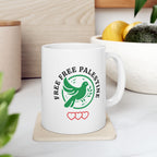 Free Palestine Ceramic Mug
