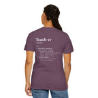 Teacher Definition T-Shirt (V1 - Back Print) - T-Shirt