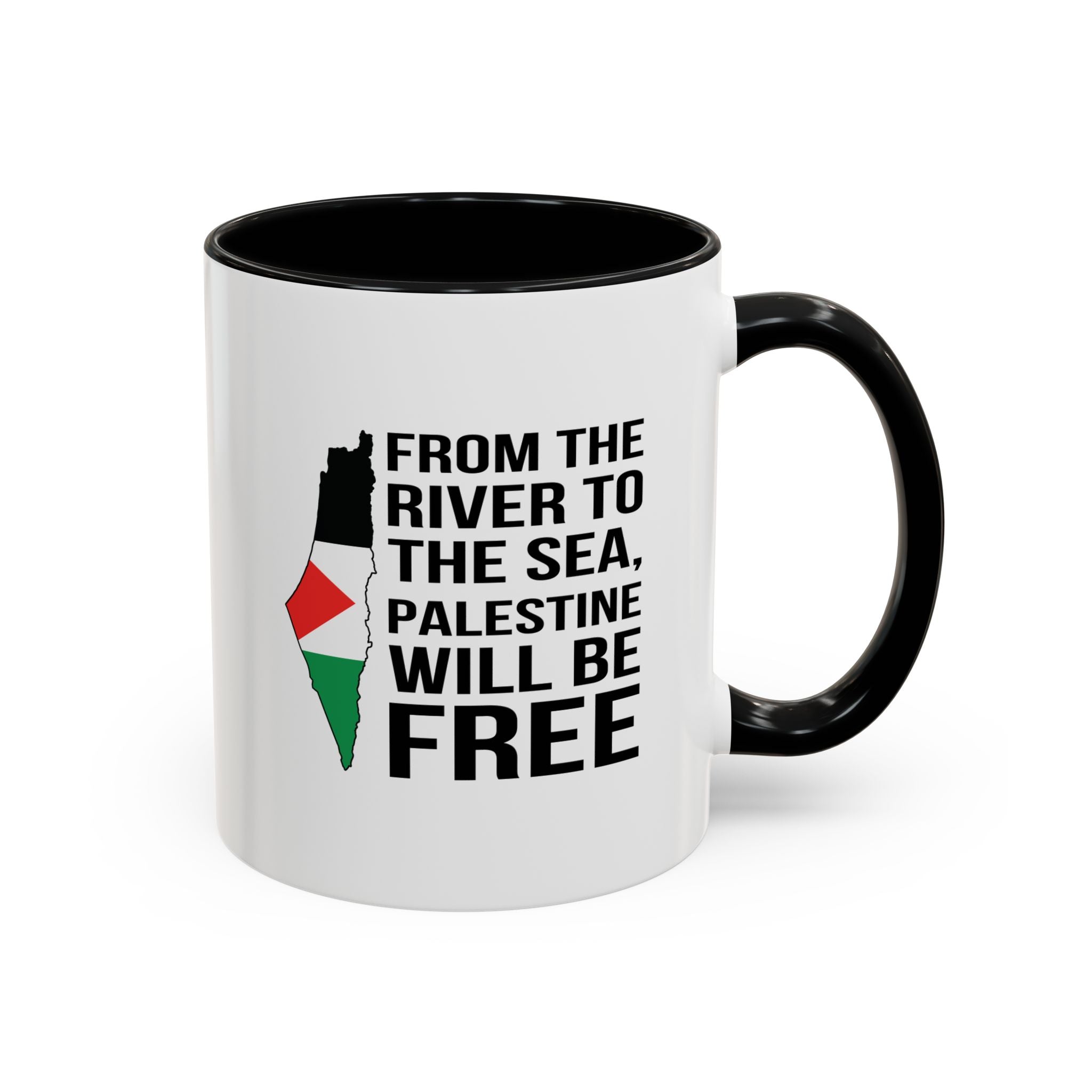 Palestinian Spirit Accent Coffee Mug - 11oz / Black