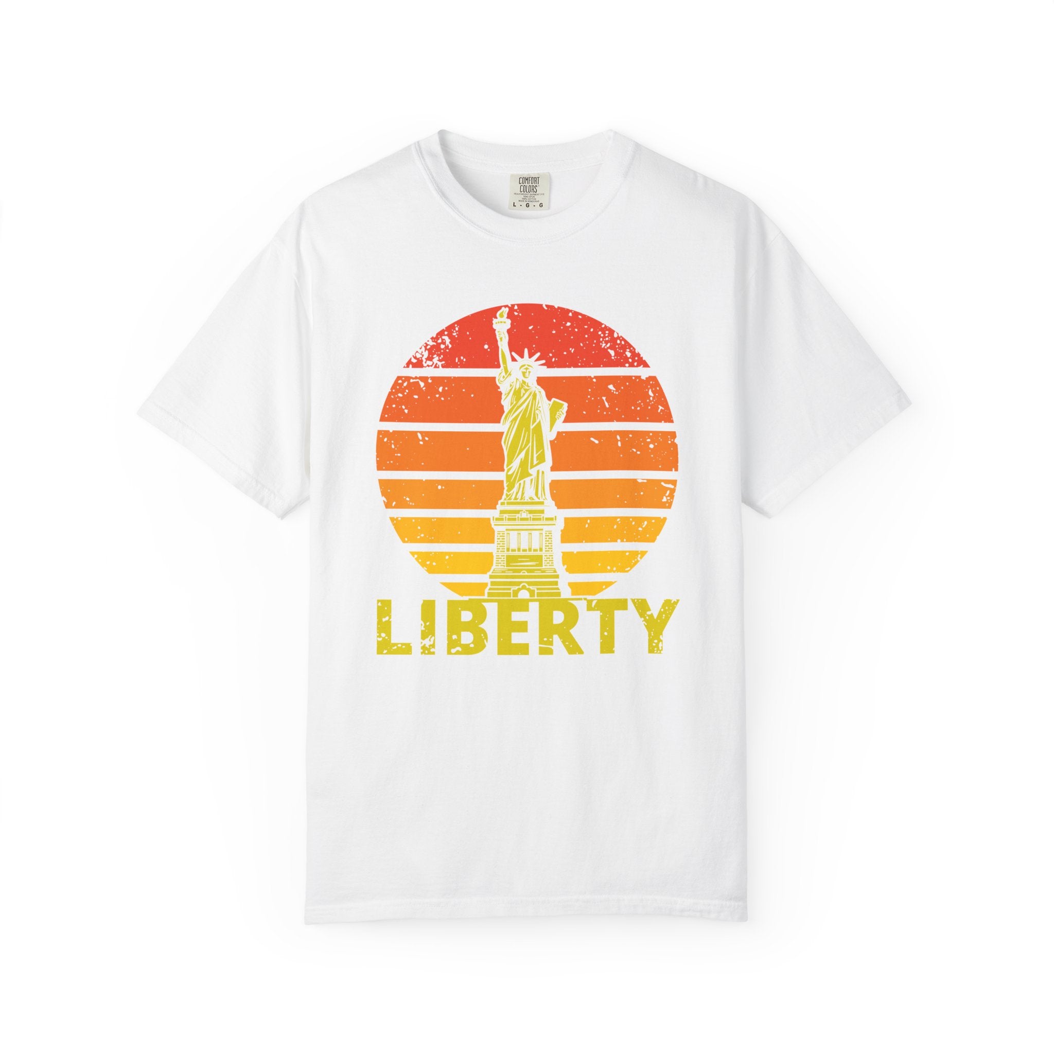 Liberty Statue Vintage T-Shirt - White / L