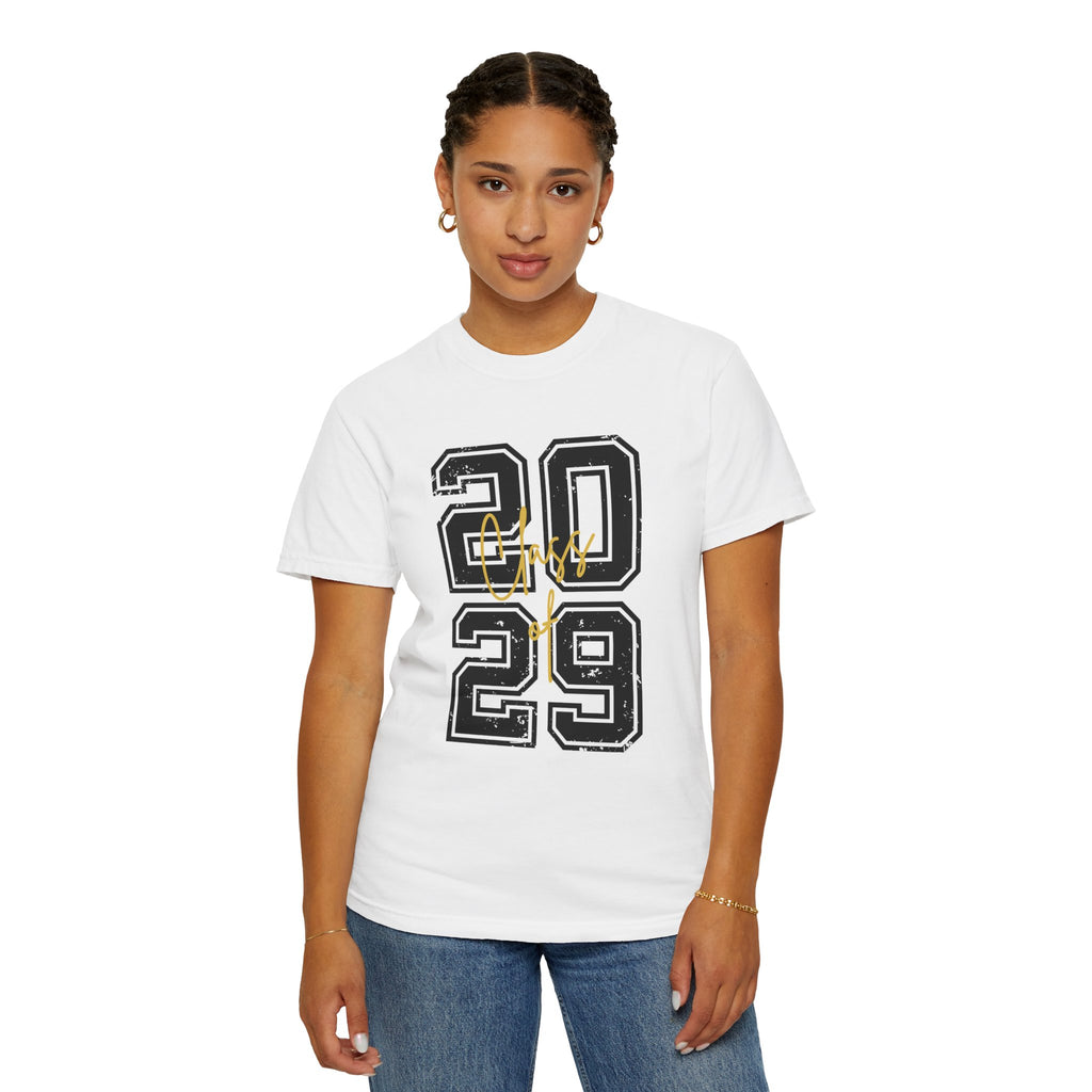 Class of 2029 Vintage Unisex T-Shirt Trendy Graphic Tee for Celebrations Comfortable Everyday Wear Unique Gift Idea