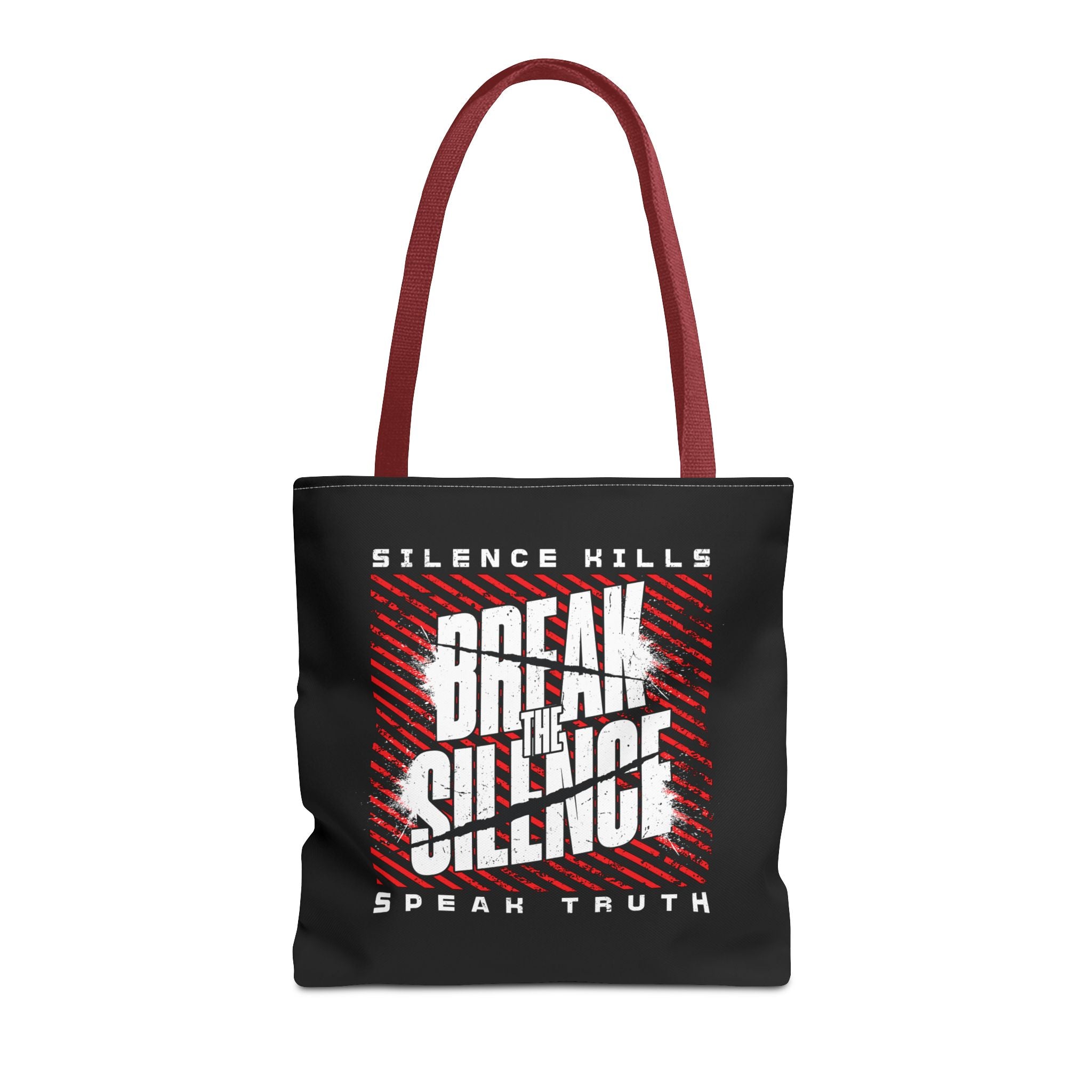 Break the Silence Tote Bag - 16’’ × / Red - Bags