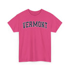 Vermont Vintage Varsity Unisex T-shirt - Heliconia / S - T-Shirt