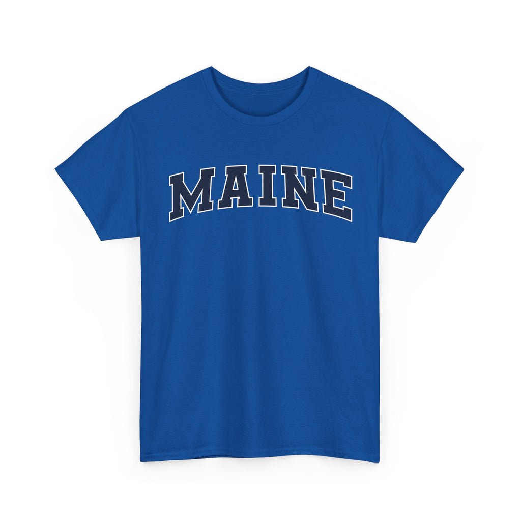 Maine Vintage Varsity Unisex T-shirt - Royal / S - T-Shirt