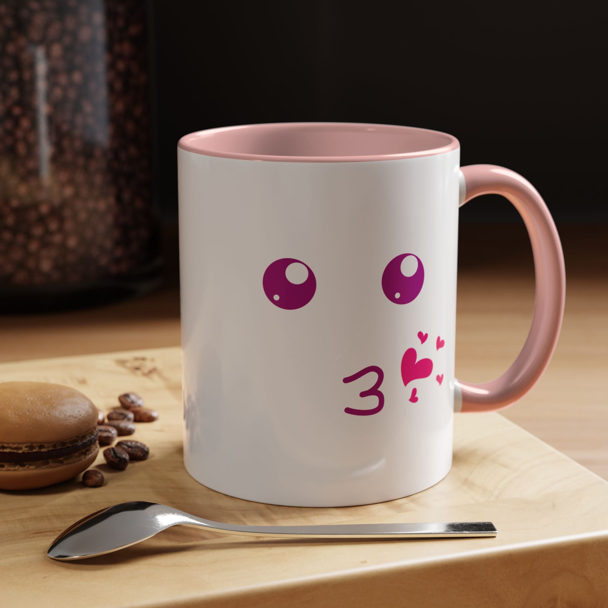 Cute Kiss Smiley Face Mug | XOXO Coffee Cup