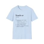Teacher Definition T-Shirt (V2) - Light Blue / S - T-Shirt