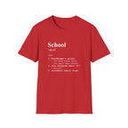 School Definition T-Shirt (V5) - Red / S - T-Shirt