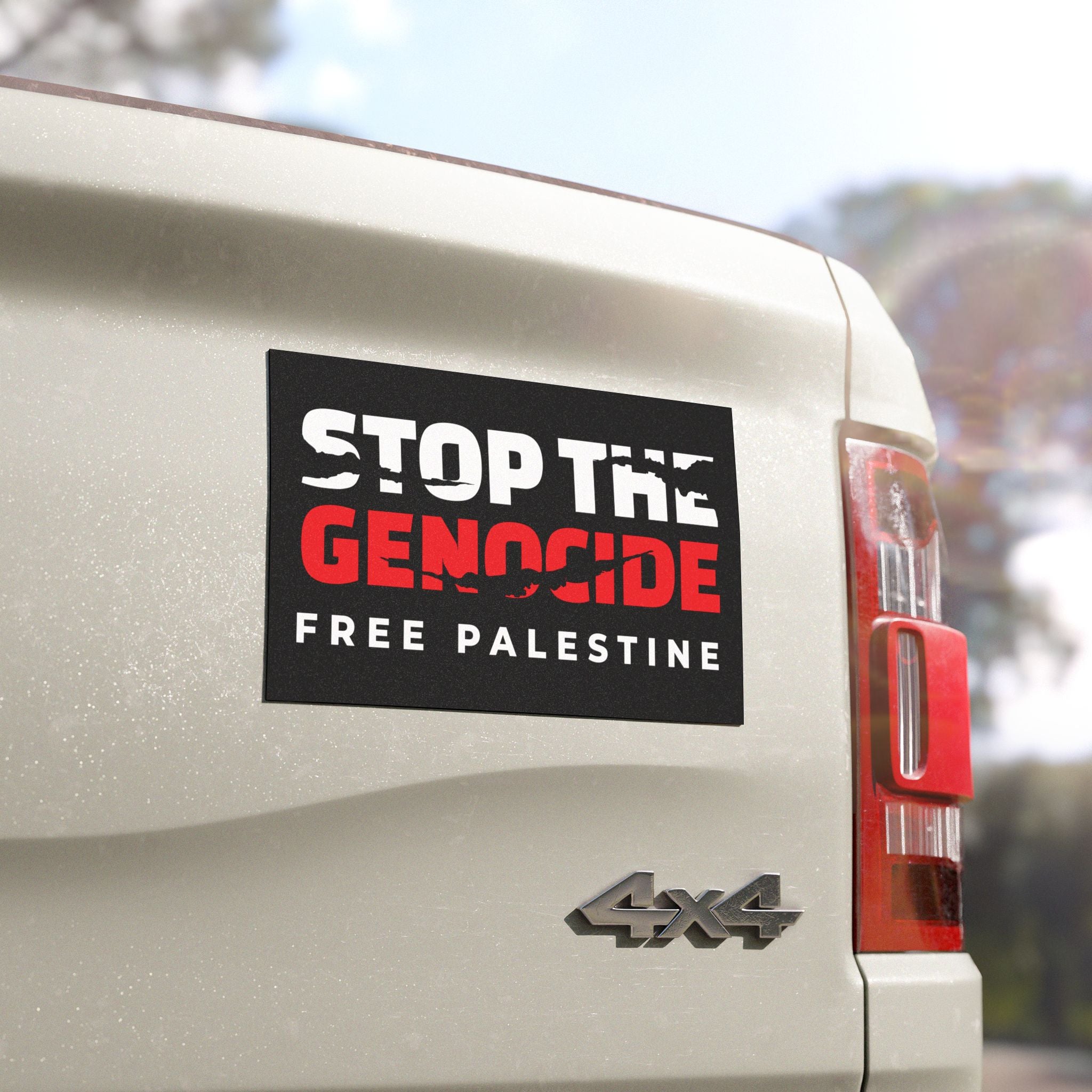 Stop the Genocide Car Magnet - Home Decor