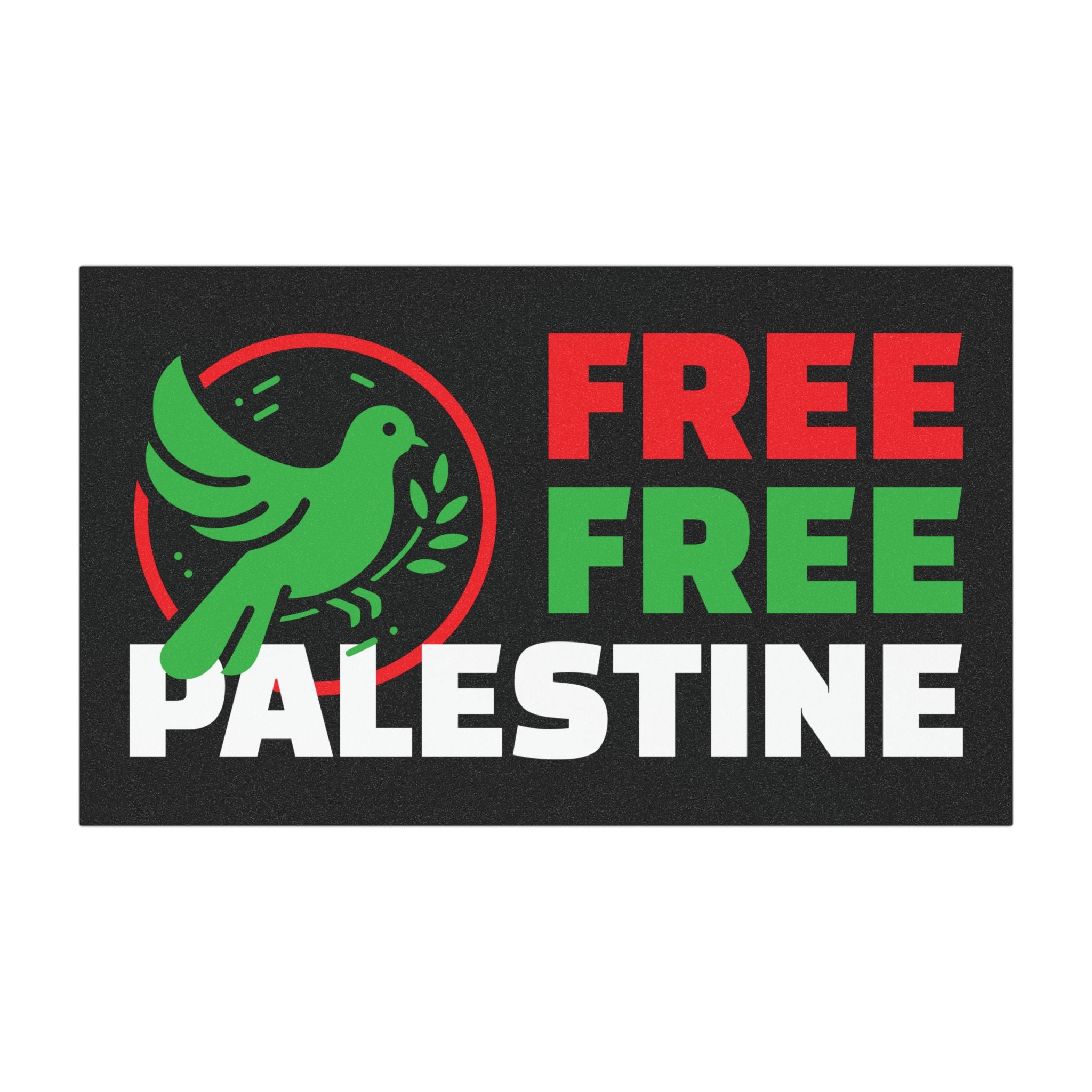 Free Palestine Car Magnets - 7.5’’ × 4.5’’ / Rectangle / 1 pc - Home Decor