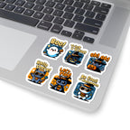 Cute Halloween Cat Stickers - Kiss-Cut Vinyl Decals for Laptops Water Bottles & Journals (Waterproof Glossy) - Paper