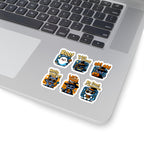 Cute Halloween Cat Stickers - Kiss-Cut Vinyl Decals for Laptops Water Bottles & Journals (Waterproof Glossy) - Paper