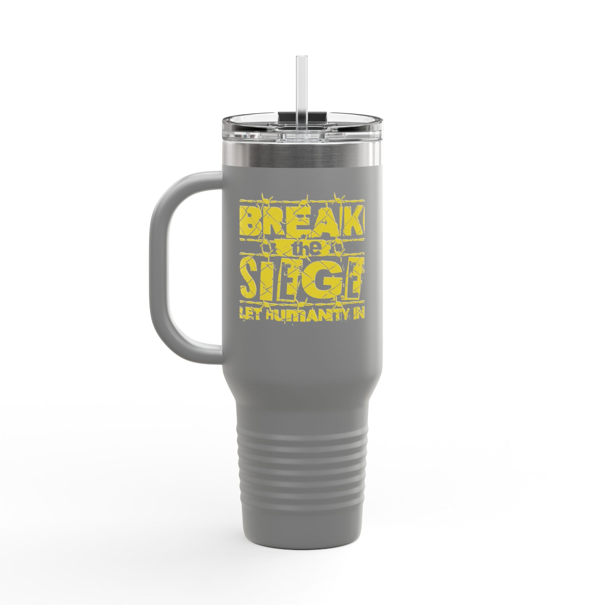 Break the Siege Insulated Travel Mug - 40oz / Dark Gray