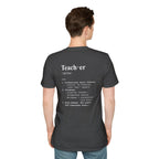 Teacher Definition T-Shirt (V4 - Back Print) - T-Shirt