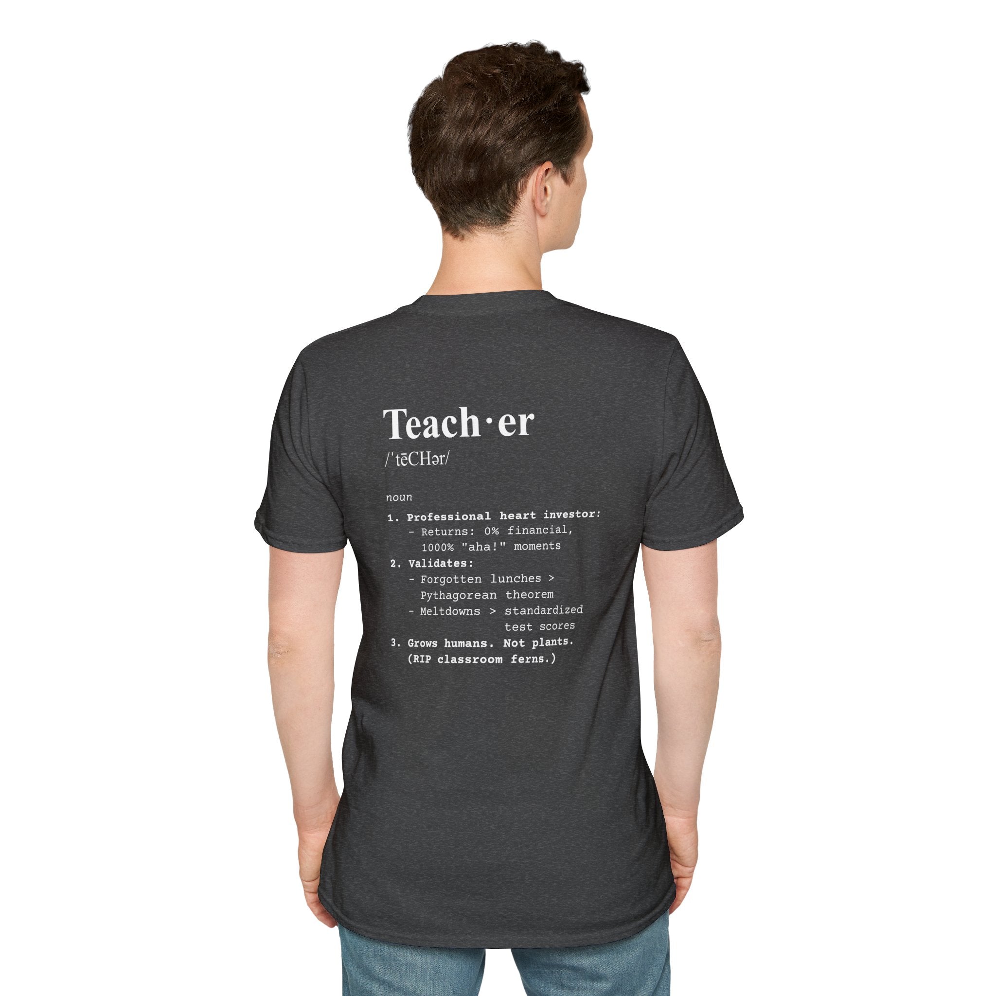 Teacher Definition T-Shirt (V4 - Back Print) - T-Shirt