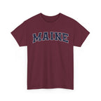 Maine Vintage Varsity Unisex T-shirt - Maroon / S - T-Shirt