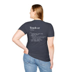 Teacher Definition T-Shirt (V3 - Back Print) - T-Shirt